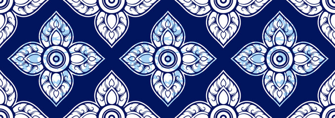 Textile fashion, african print fabric, abstract seamless pattern, vector illustration file.