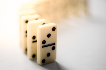 Domino effect shot