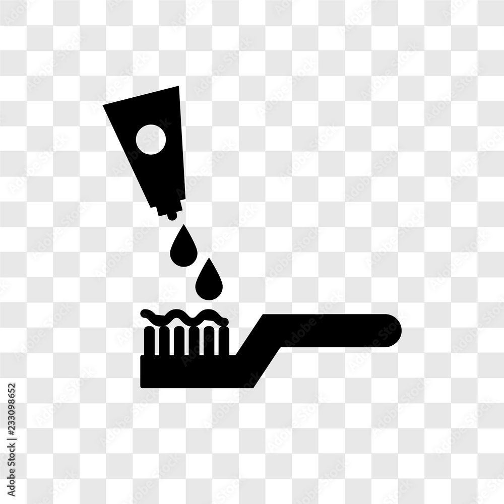 Poster toothpaste cleanin vector icon isolated on transparent background, toothpaste cleanin transparency l