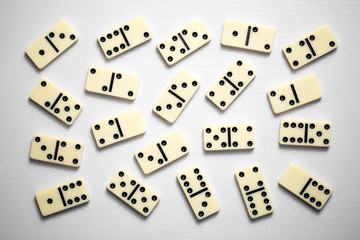 Domino game on white