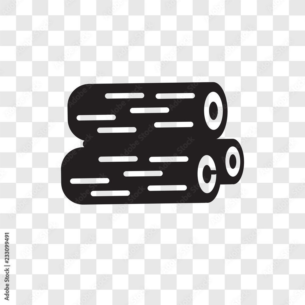 Poster log vector icon isolated on transparent background, log transparency logo design