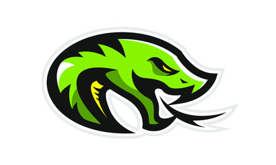Logo of green snake for a sport team