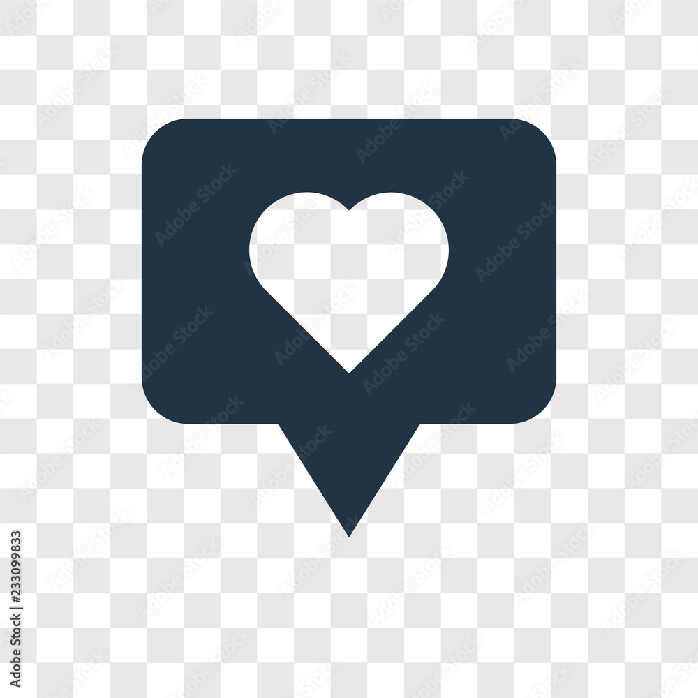 Poster chat vector icon isolated on transparent background, chat transparency logo design