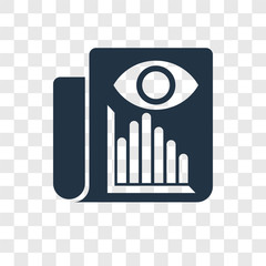 Statistics vector icon isolated on transparent background, Statistics transparency logo design