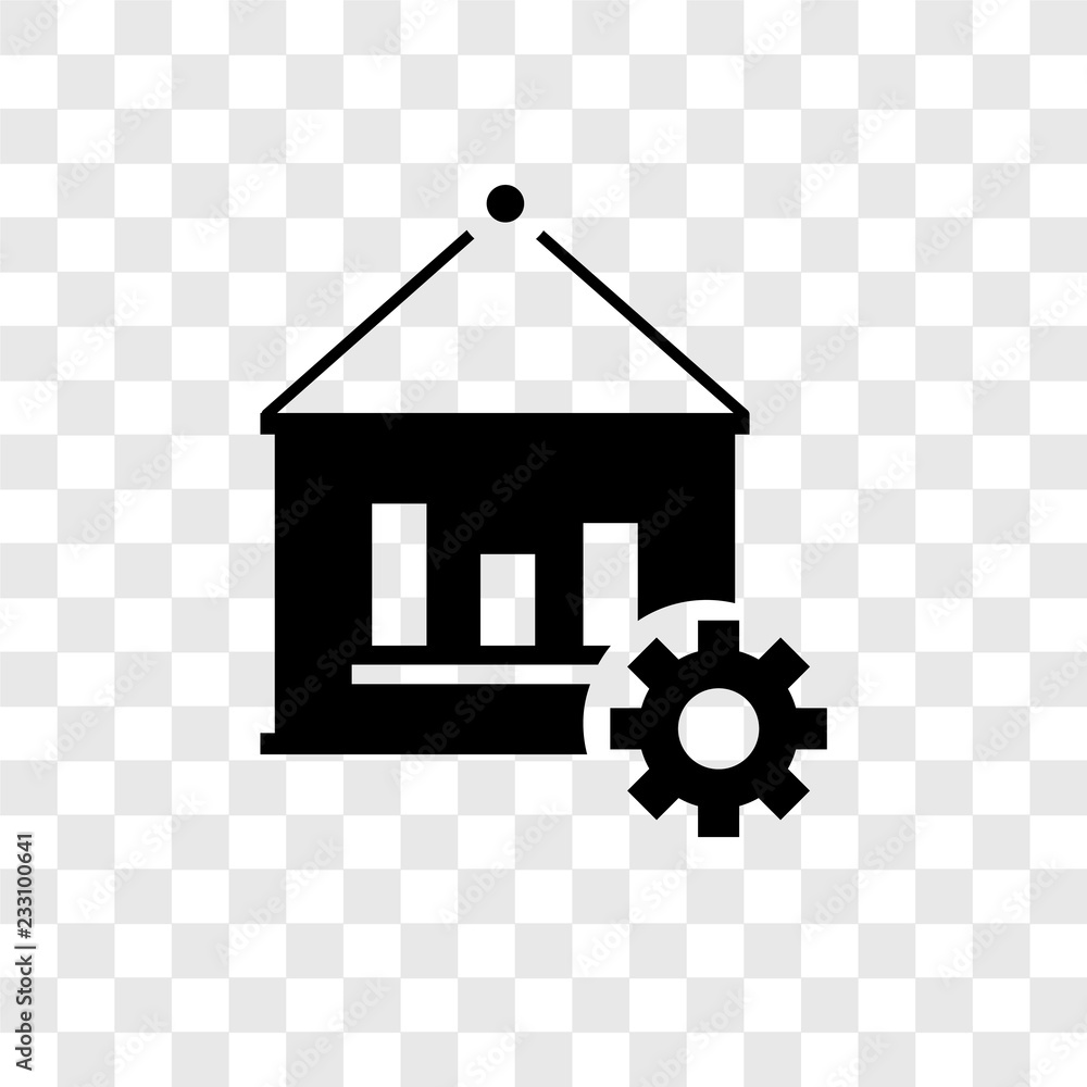 Poster analytics vector icon isolated on transparent background, analytics transparency logo design