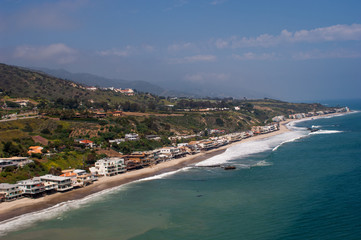 Fototapeta premium Malibu beach houses