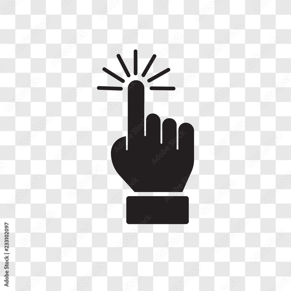 Poster select vector icon isolated on transparent background, select transparency logo design