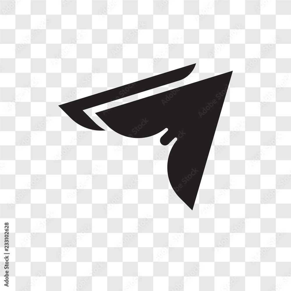 Poster cursor vector icon isolated on transparent background, cursor transparency logo design