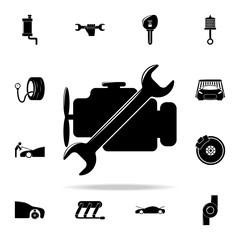 engine repair icon. Cars service and repair parts icons universal set for web and mobile