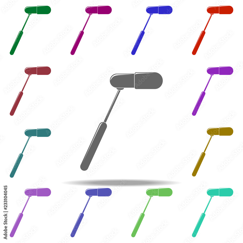 Aufkleber microphone for filming icon. elements of cinema and teatr in multi color style icons. simple icon fo