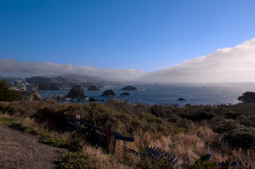 Rocky Pacific coast in California