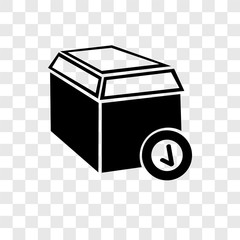 Package vector icon isolated on transparent background, Package transparency logo design