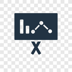 Presentation vector icon isolated on transparent background, Presentation transparency logo design