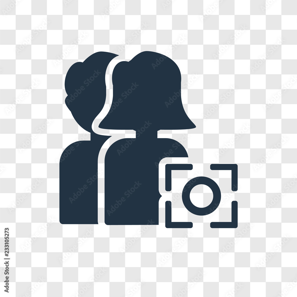 Poster target vector icon isolated on transparent background, target transparency logo design