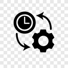 Productivity vector icon isolated on transparent background, Productivity transparency logo design