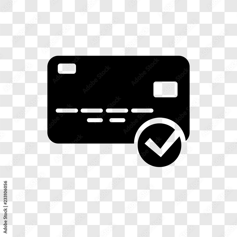 Poster payment method vector icon isolated on transparent background, payment method transparency logo desi