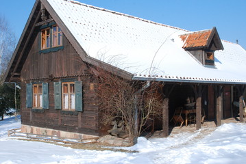 house in winter