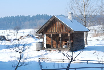 house in winter