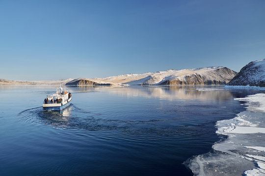 Ferry to the Olchon island