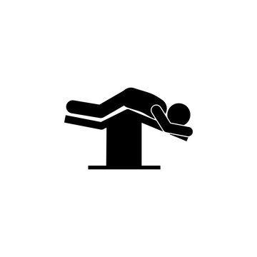 surgery,  jackknife icon. Element of patient position icon for mobile concept and web apps. Pictogram surgery,  jackknife icon can be used for web and mobile