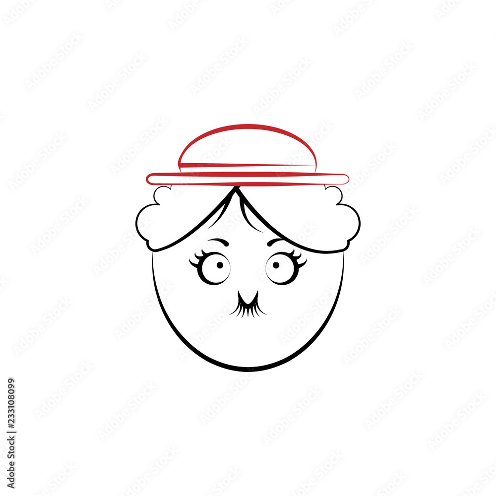 Poster pantomime actor 2 colored line icon. simple colored element illustration. pantomime actor outline sy