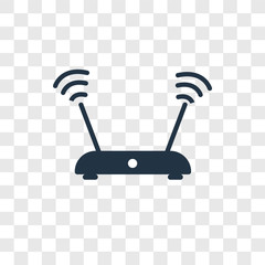 Wifi vector icon isolated on transparent background, Wifi transparency logo design