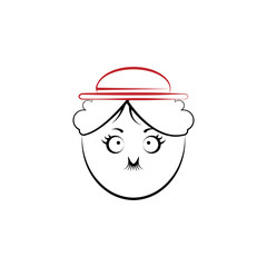 Obraz na płótnie Canvas Pantomime actor 2 colored line icon. Simple colored element illustration. Pantomime actor outline symbol design from theater set