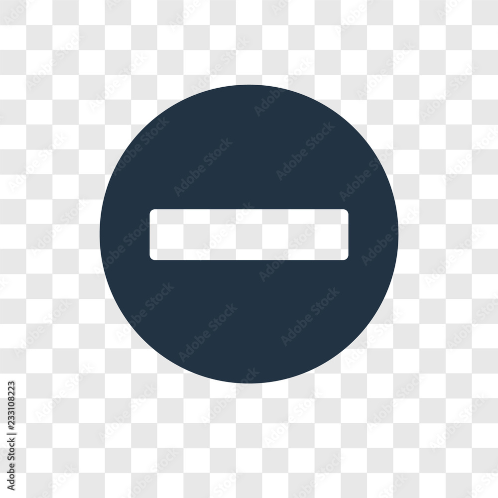 Poster warning vector icon isolated on transparent background, warning transparency logo design