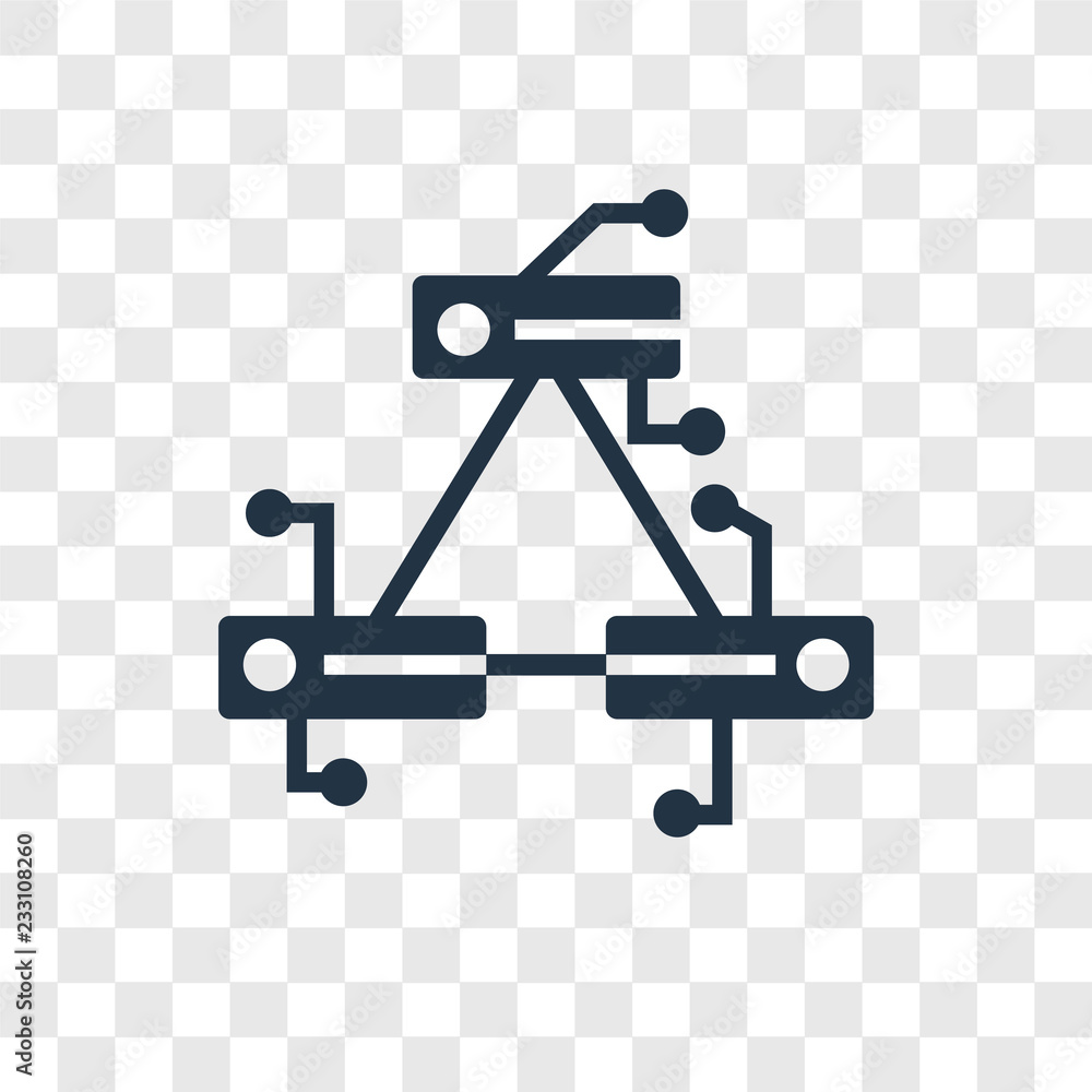 Poster server vector icon isolated on transparent background, server transparency logo design
