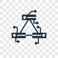 Server vector icon isolated on transparent background, Server transparency logo design