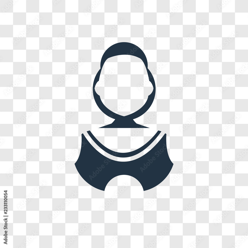 Poster basketball player vector icon isolated on transparent background, basketball player transparency log