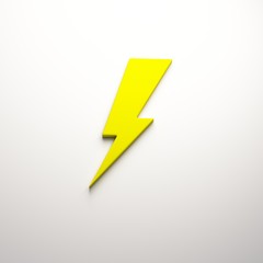 3D Lightning bolt render - 233110441