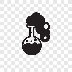 Full Test Tube vector icon isolated on transparent background, Full Test Tube transparency logo design