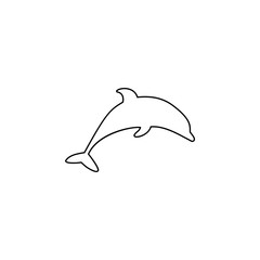 Dolphin glyph icon. Simple outline vector of summer set for UI and UX, website or mobile application © PNG, Vector & Video