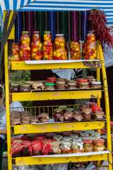 Vegetables on autumn market