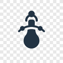 Pacifier vector icon isolated on transparent background, Pacifier transparency logo design