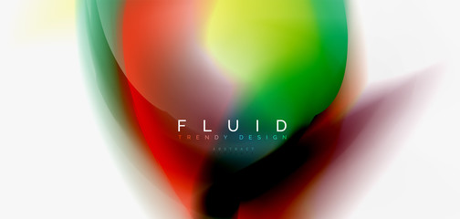 Mixing liquid color flow abstract background. Trendy abstract layout template for business or technology presentation, internet poster or web brochure cover, wallpaper