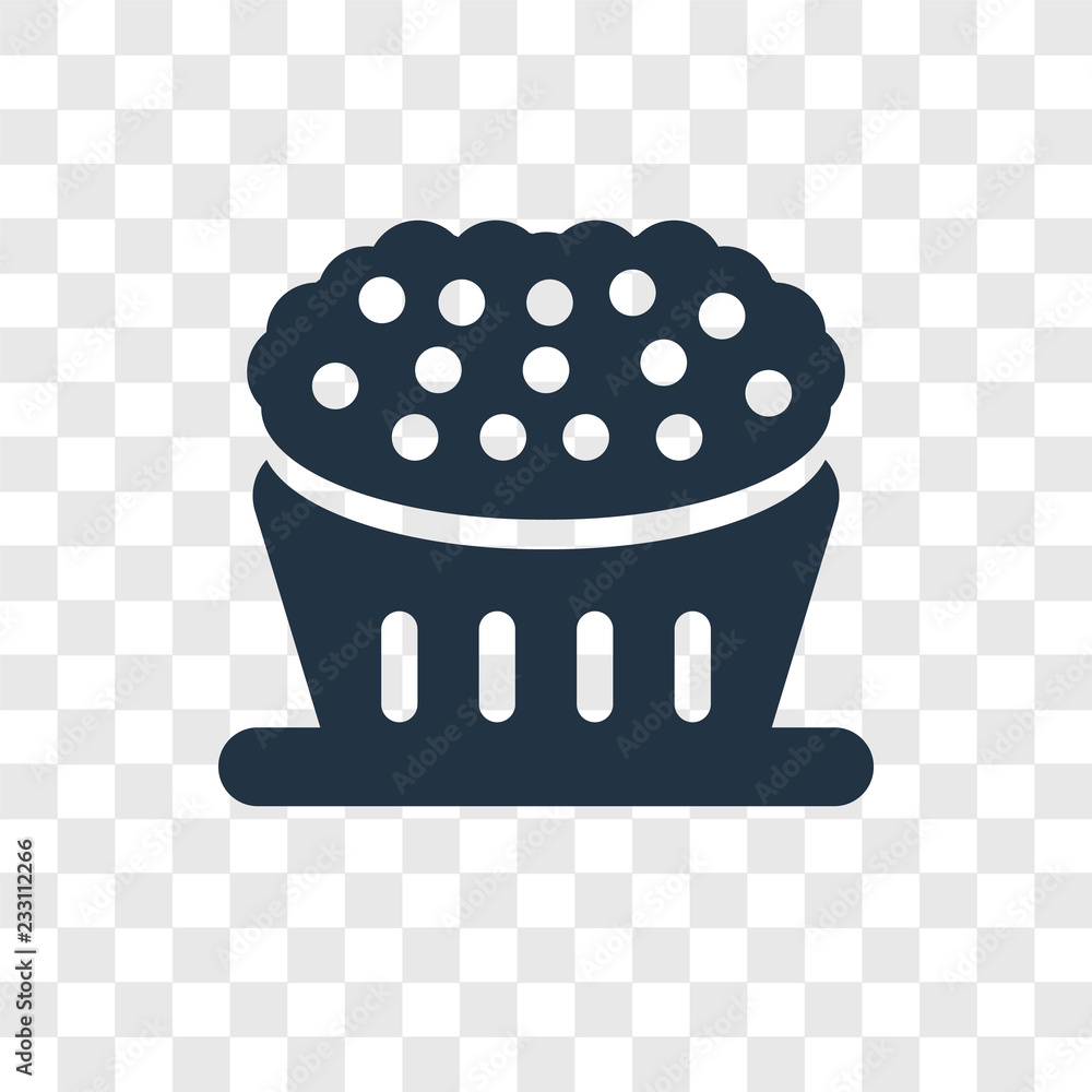 Poster pie vector icon isolated on transparent background, pie transparency logo design