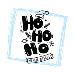 Merry Christmas typography.