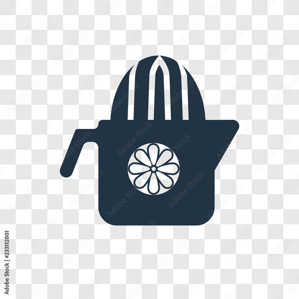 Poster squeezer vector icon isolated on transparent background, squeezer transparency logo design
