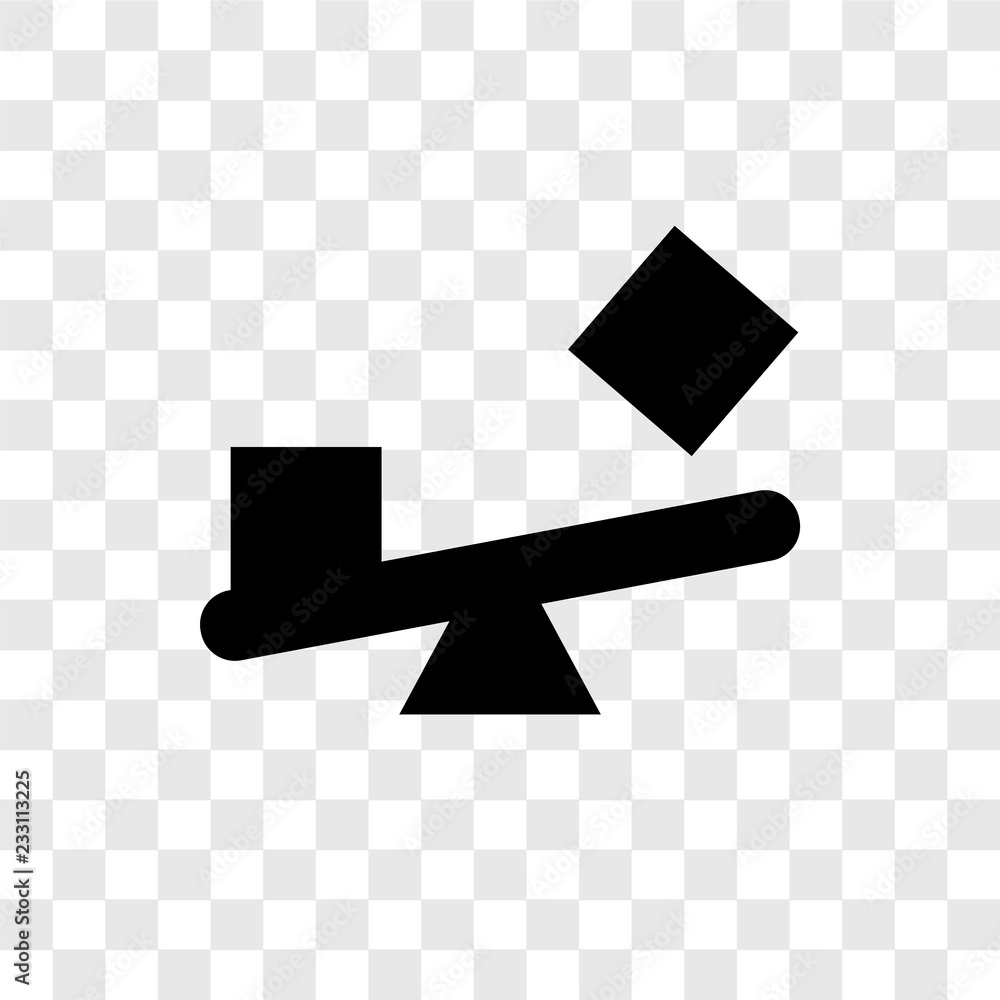 Poster physics vector icon isolated on transparent background, physics transparency logo design