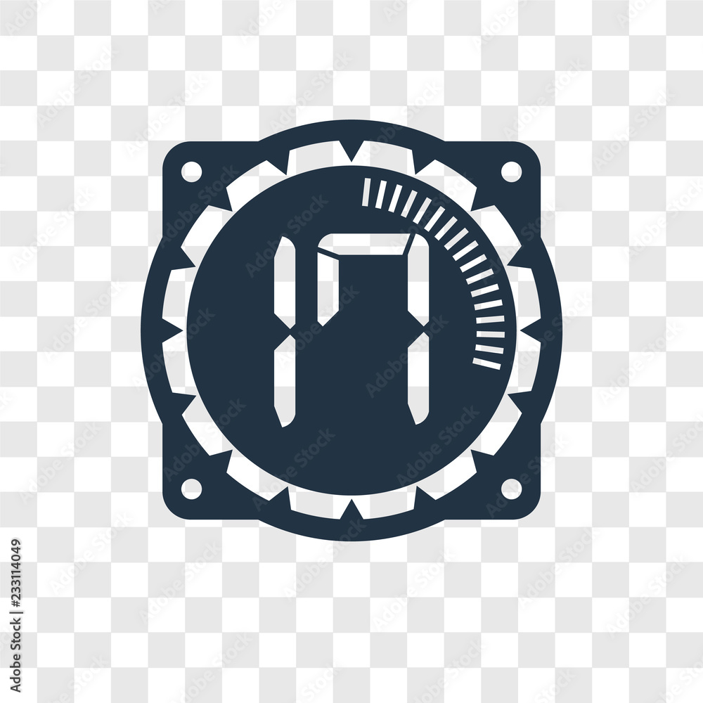 Poster time vector icon isolated on transparent background, time transparency logo design