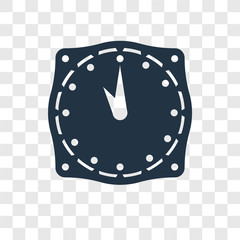 Time vector icon isolated on transparent background, Time transparency logo design