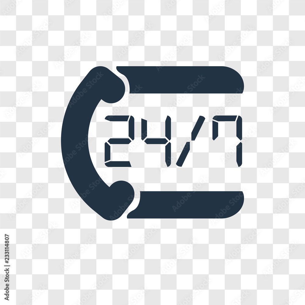 Poster time vector icon isolated on transparent background, time transparency logo design