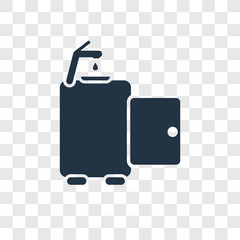 Tap vector icon isolated on transparent background, Tap transparency logo design