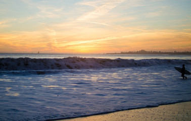 Fototapeta na wymiar Beautiful Pacific Ocean Sunset 