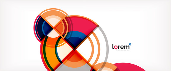 Vector abstract colorful circles background