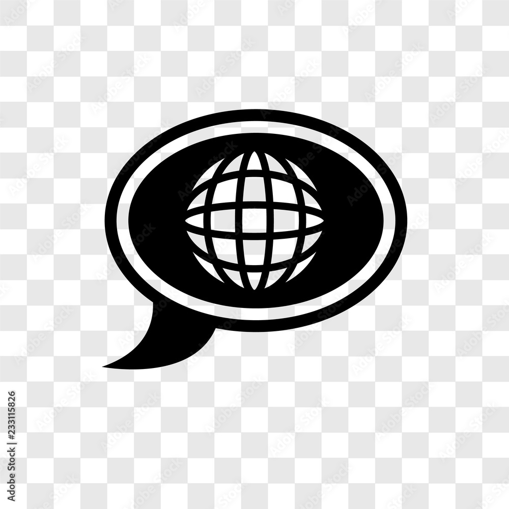 Poster web vector icon isolated on transparent background, web transparency logo design