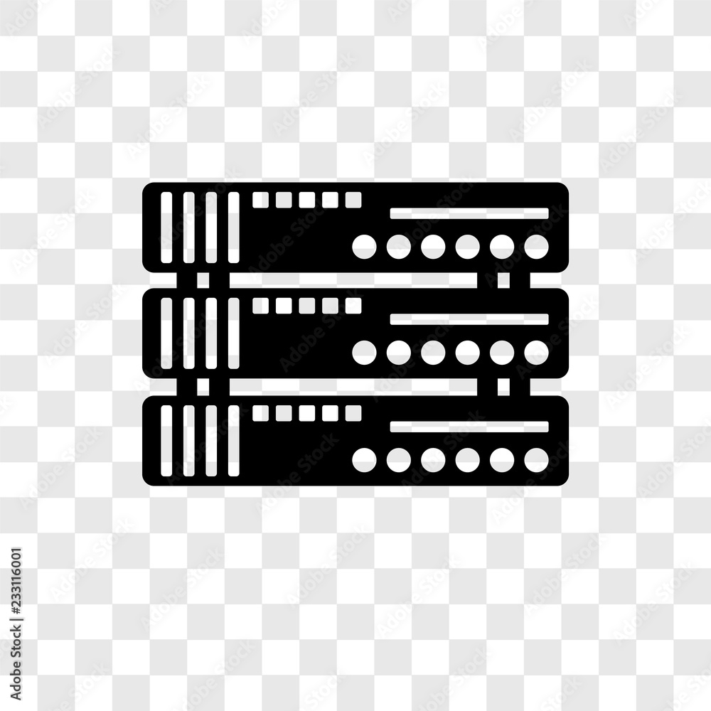Poster data vector icon isolated on transparent background, data transparency logo design