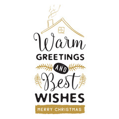 Merry Christmas typography.